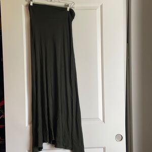 Maxi skirt- olive green